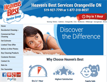 Tablet Screenshot of heavensbestorangeville.com